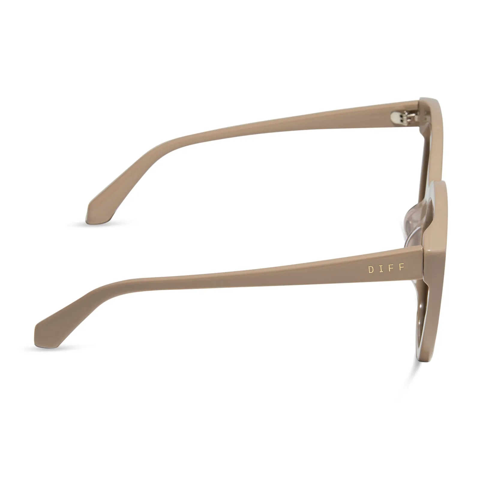 DIFF Gjelina Sunglasses - Almond   Taupe Mirror