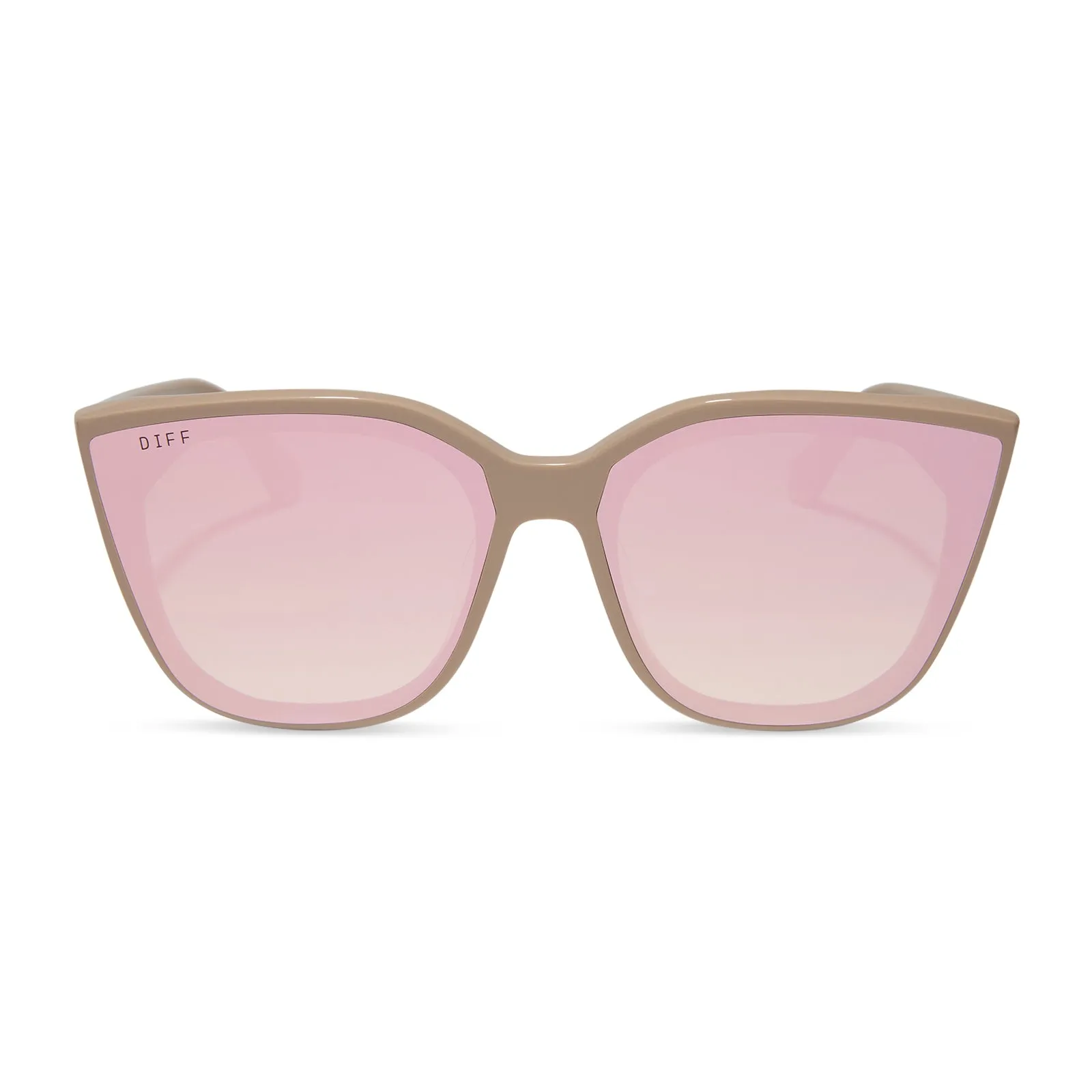 DIFF Gjelina Sunglasses - Almond   Taupe Mirror