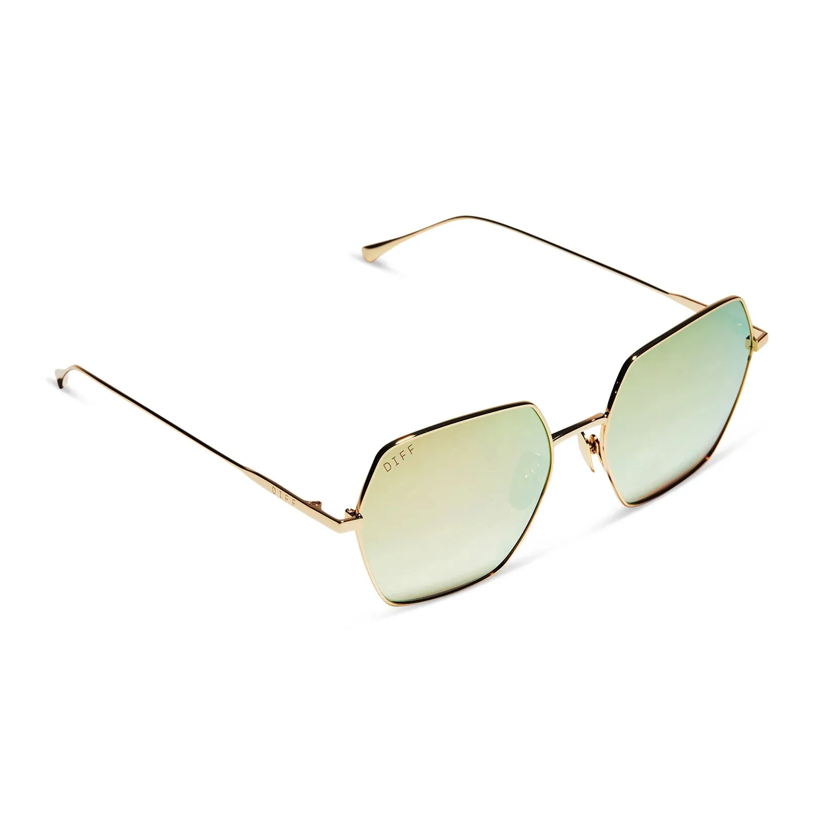 DIFF Harlow Sunglasses - Gold   Taupe Flash