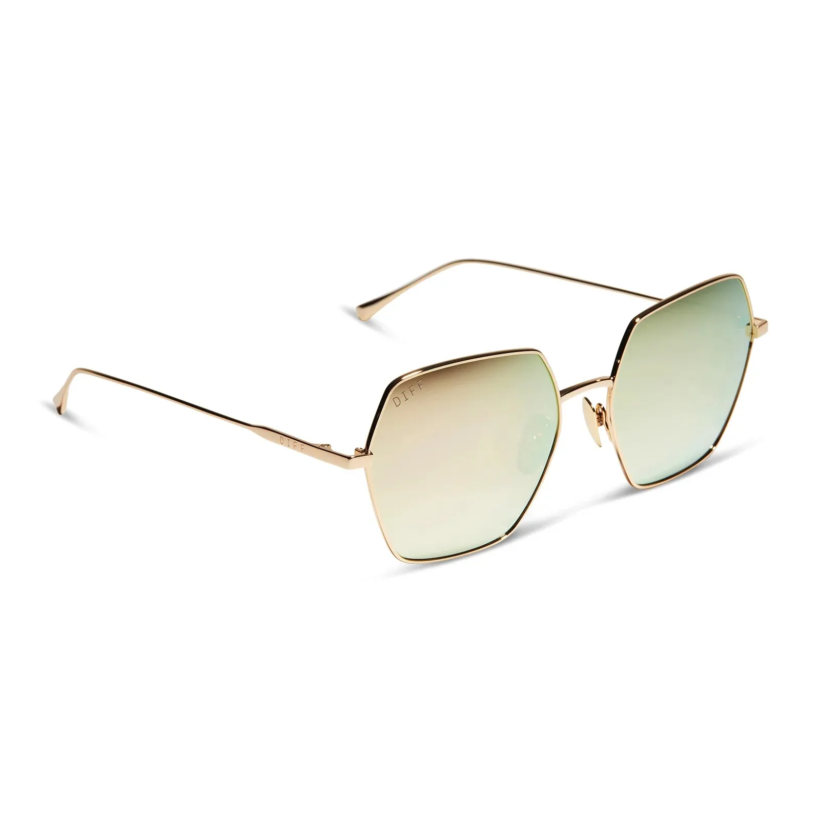 DIFF Harlow Sunglasses - Gold   Taupe Flash