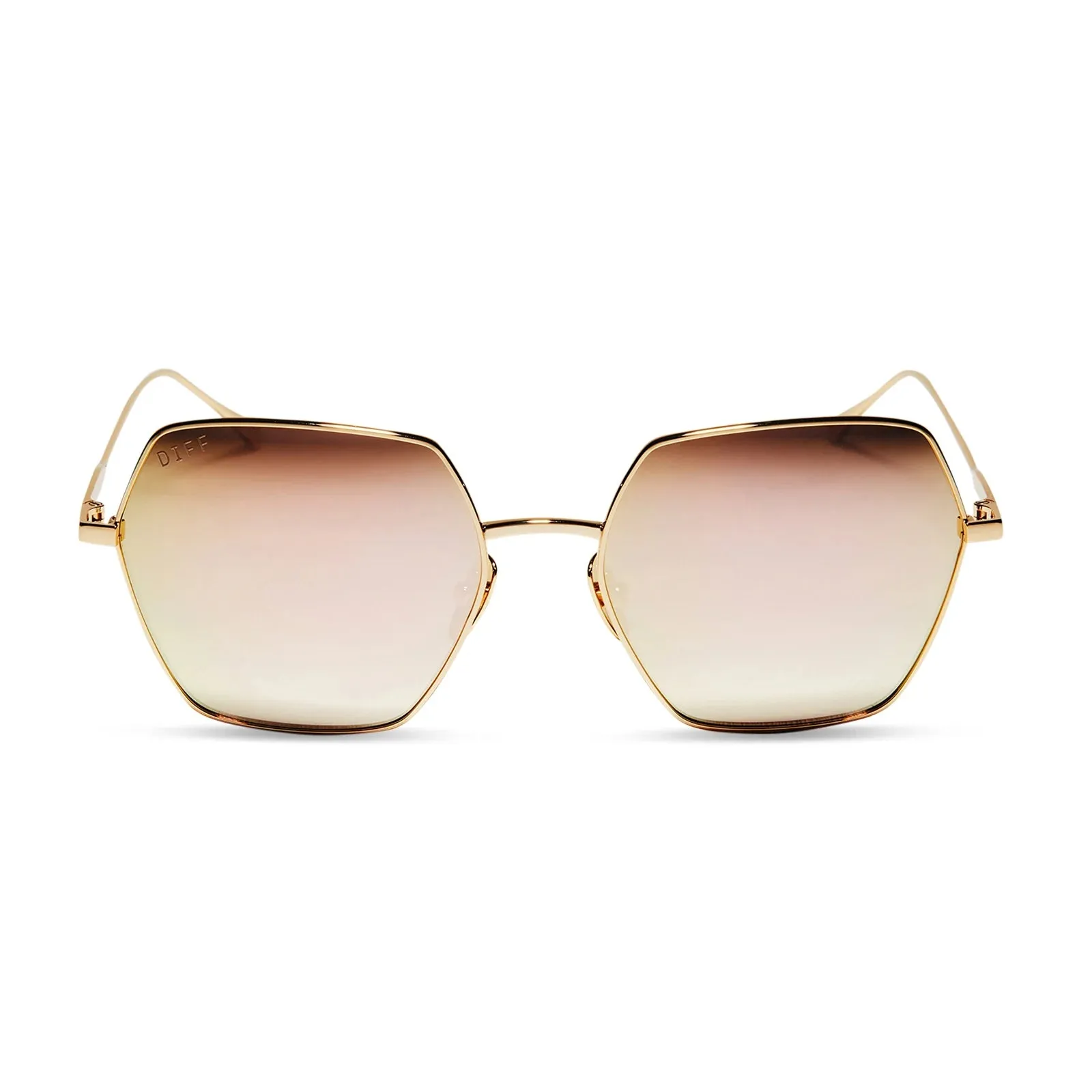 DIFF Harlow Sunglasses - Gold   Taupe Flash