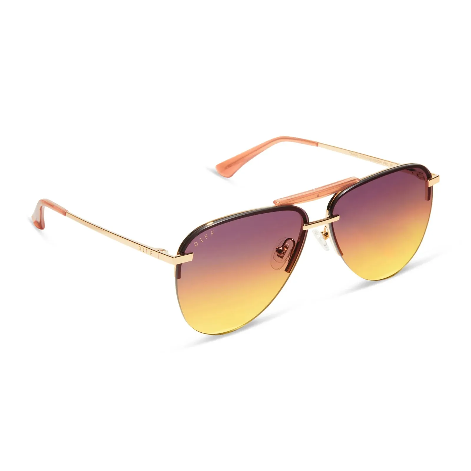 DIFF Tahoe Sunglasses - Gold   Inca Gradient