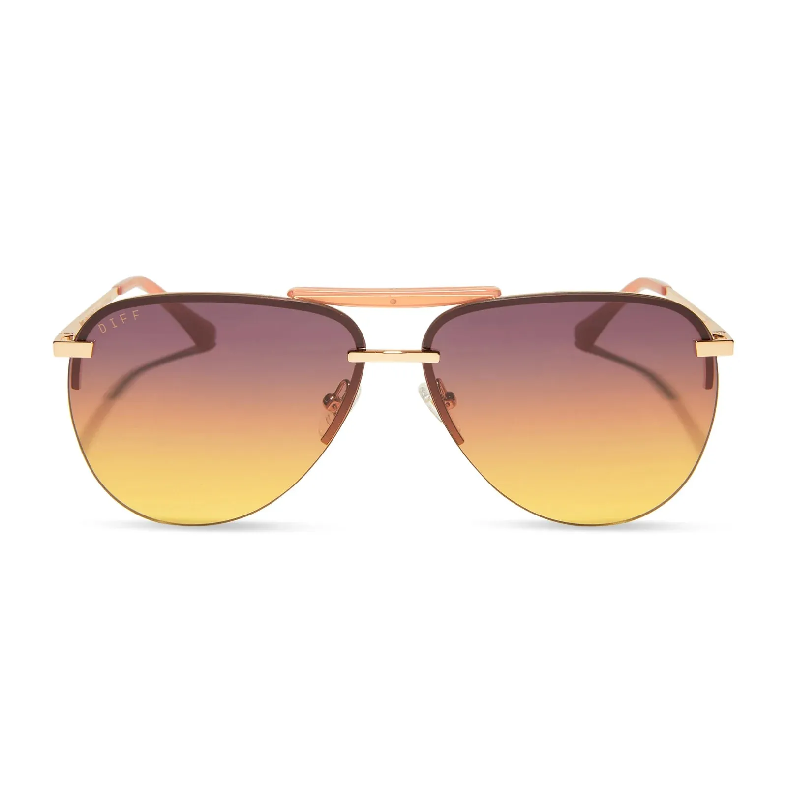 DIFF Tahoe Sunglasses - Gold   Inca Gradient