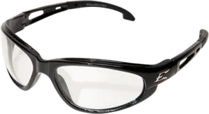 Edge Eyewear Dakura SW111 Black Frame Clear Lens Glasses