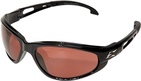 Edge Eyewear Dakura TSM215 Black Frame, Polarized Copper Driving Lens Glasses