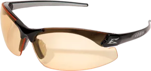 Edge Eyewear Zorge G2 DZ114-G2 Black Frame Amber Lens Glasses