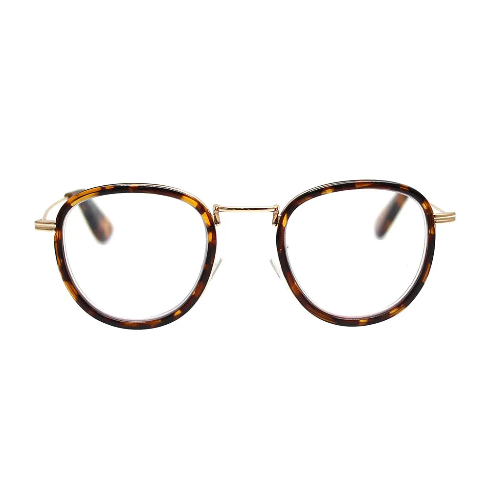 ELTON | Tortoise | Gold Metal | Blue Light