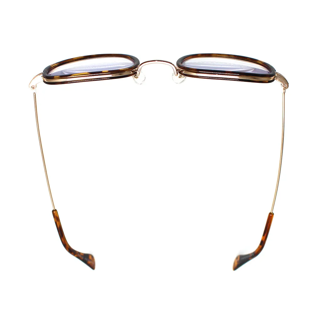 ELTON | Tortoise | Gold Metal | Blue Light