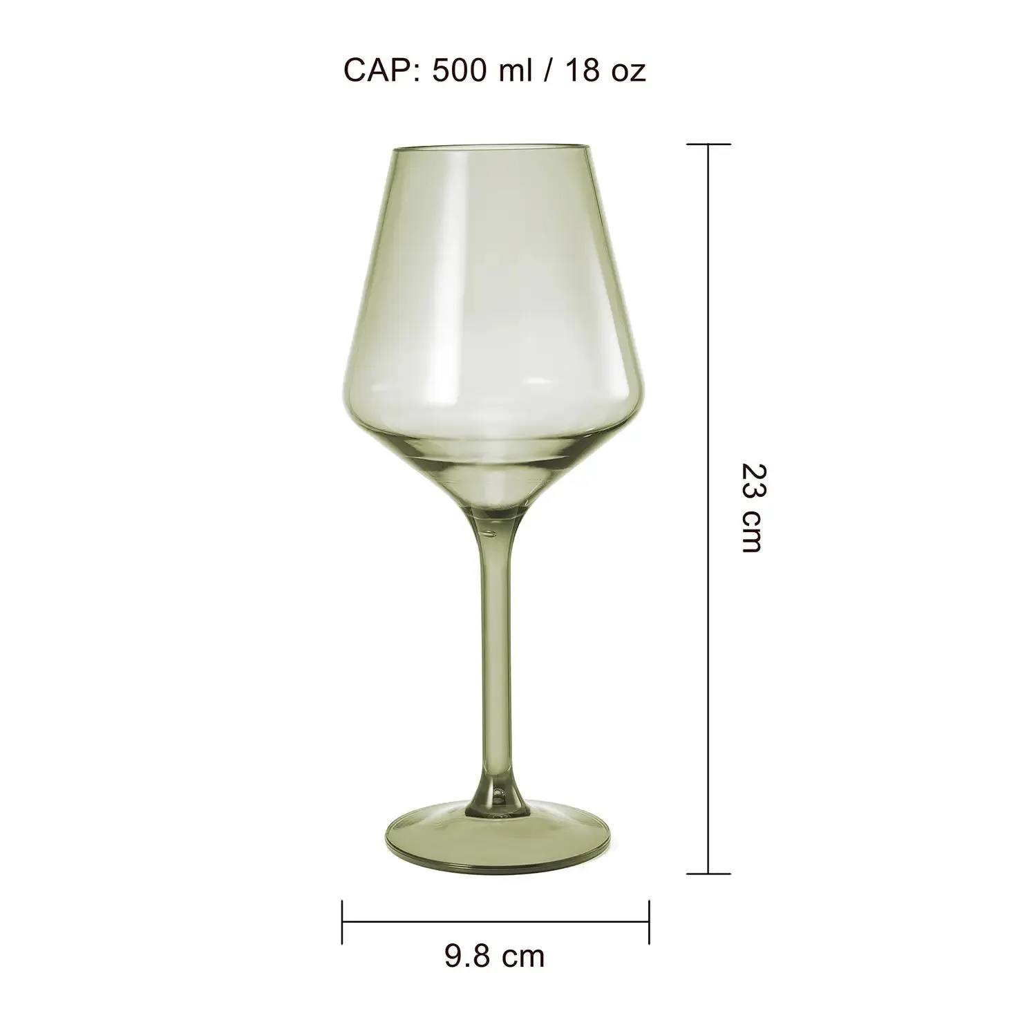 European Style Acrylic Wine Glass