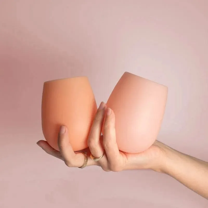 Fegg Peach & Petal Silicone Glasses