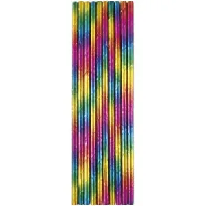 Foil Rainbow Paper Straw