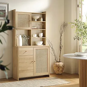 Frances Woven Rattan Dresser, Natural