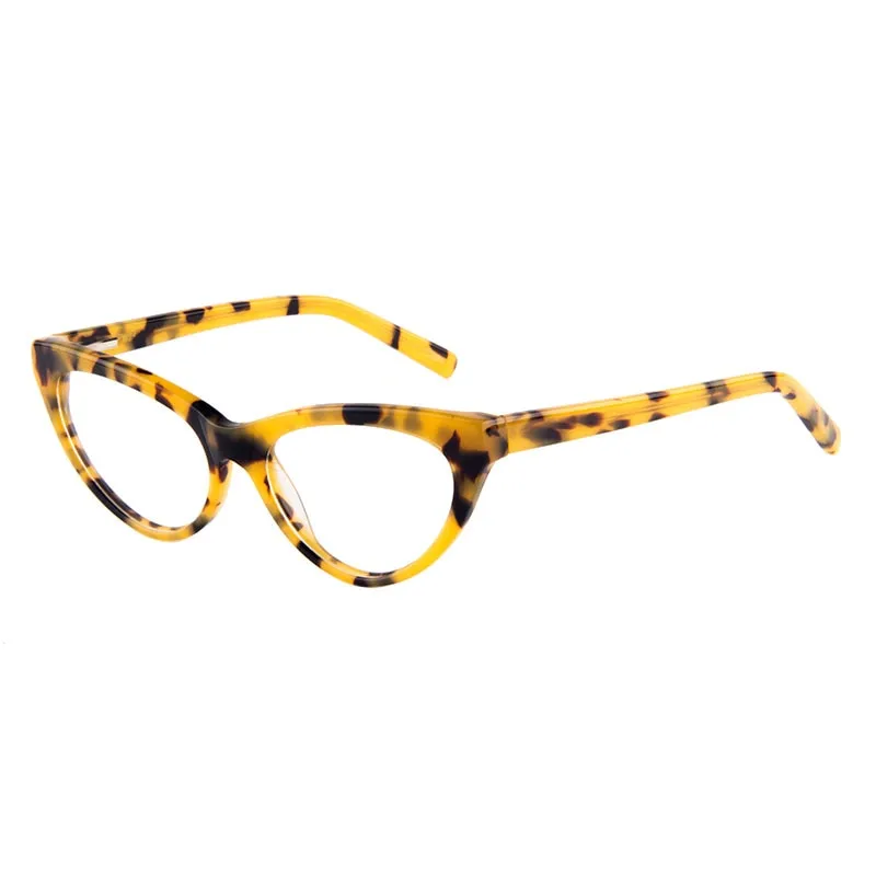 Gmei Women's Eyeglasses Cat-Eye Hypoallergenic Acetate Full Rim T8097