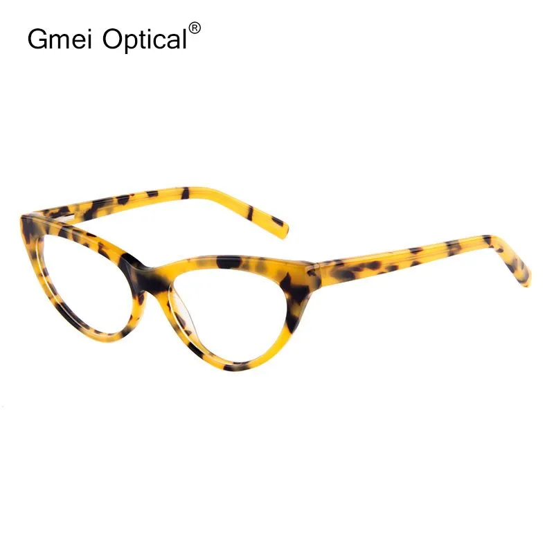 Gmei Women's Eyeglasses Cat-Eye Hypoallergenic Acetate Full Rim T8097