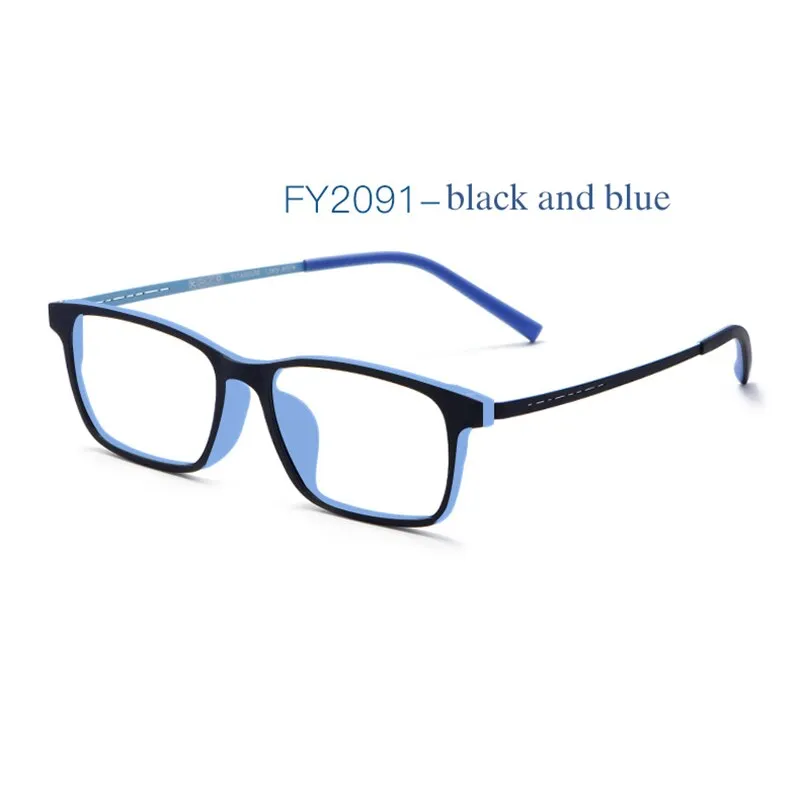 Handoer Unisex Full Rim Square Alloy Reading Glasses FY2091/2098