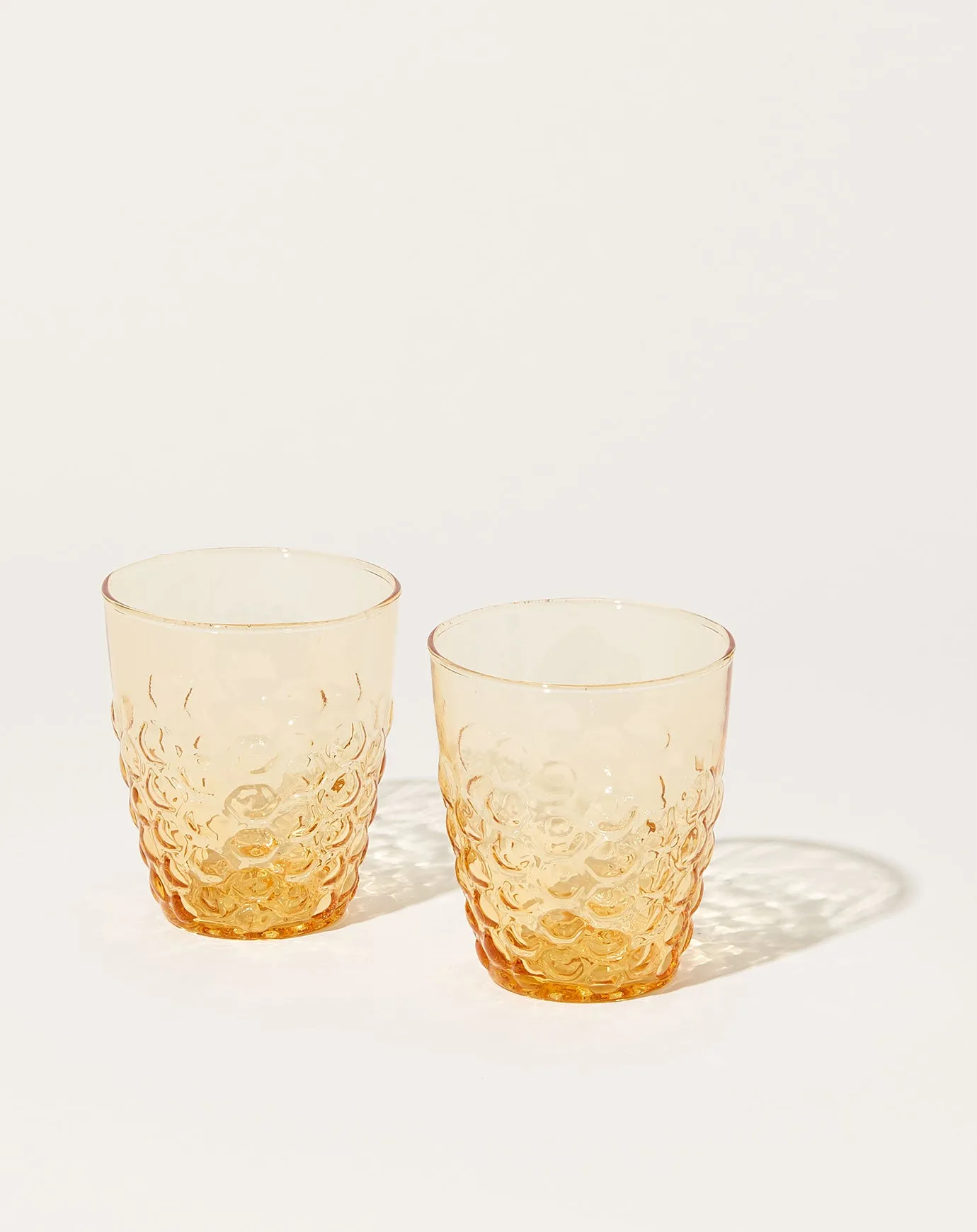 Honeycomb Patterned Tumbler in Amber