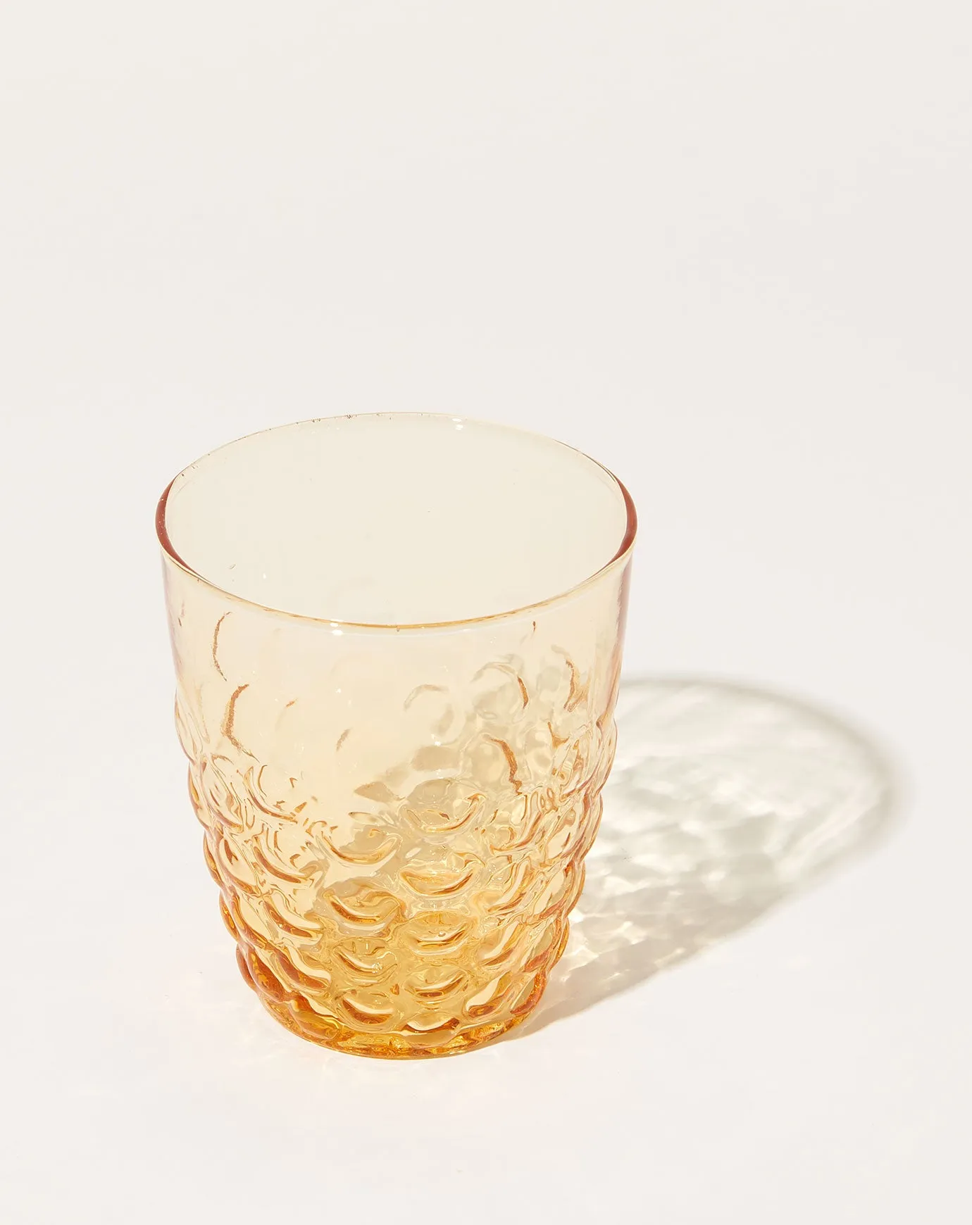 Honeycomb Patterned Tumbler in Amber