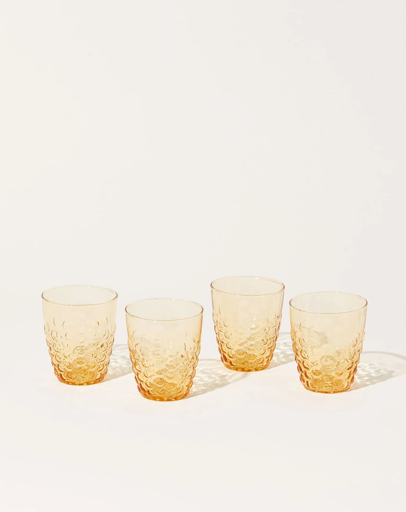 Honeycomb Patterned Tumbler in Amber