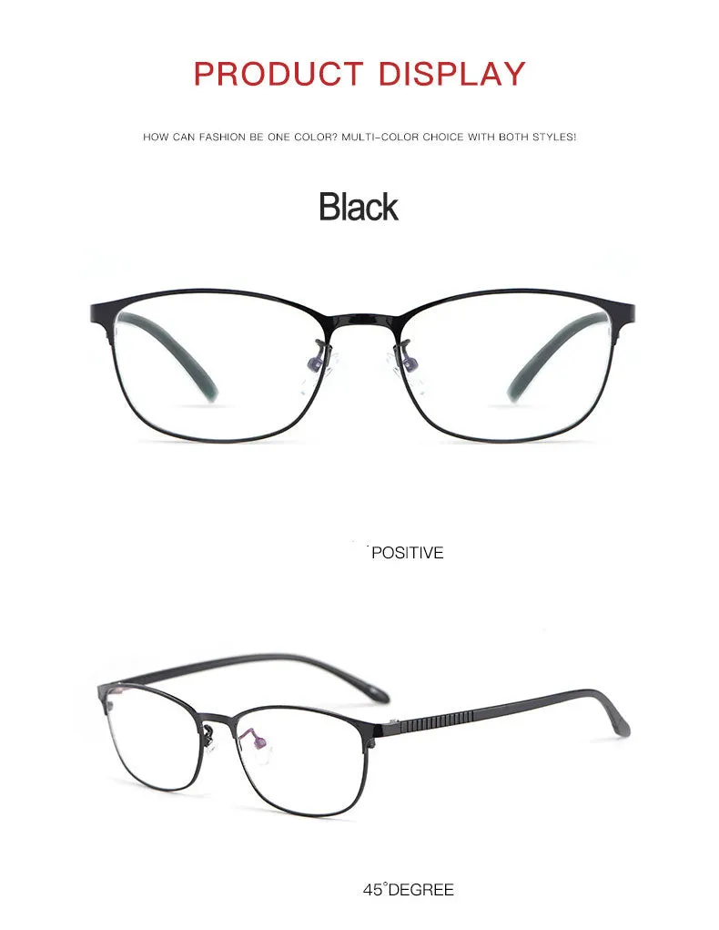 Hotony Women's Full Rim TR 90 Resin Alloy Square Frame Eyeglasses 3569