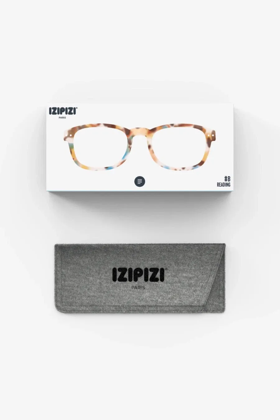 Izipzi Reading Glasses #B - Blue Tortoise