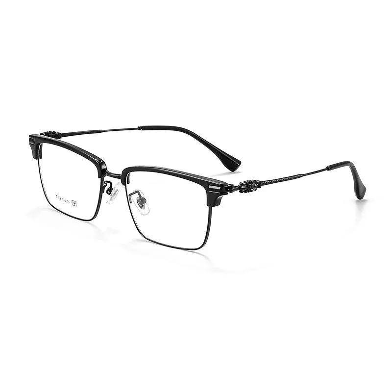 KatKani Unisex Full Rim Square Titanium Eyeglasses 8931