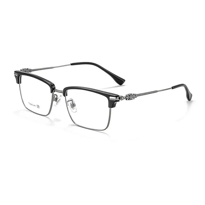 KatKani Unisex Full Rim Square Titanium Eyeglasses 8931