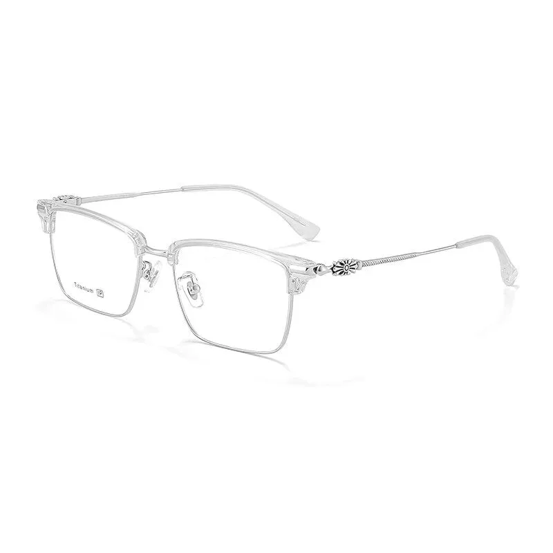 KatKani Unisex Full Rim Square Titanium Eyeglasses 8931