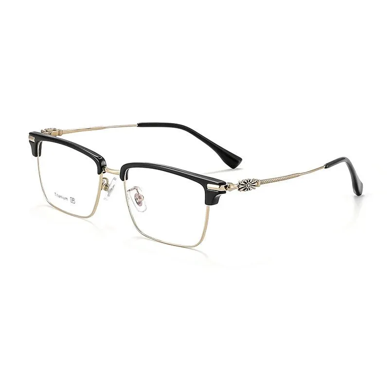 KatKani Unisex Full Rim Square Titanium Eyeglasses 8931