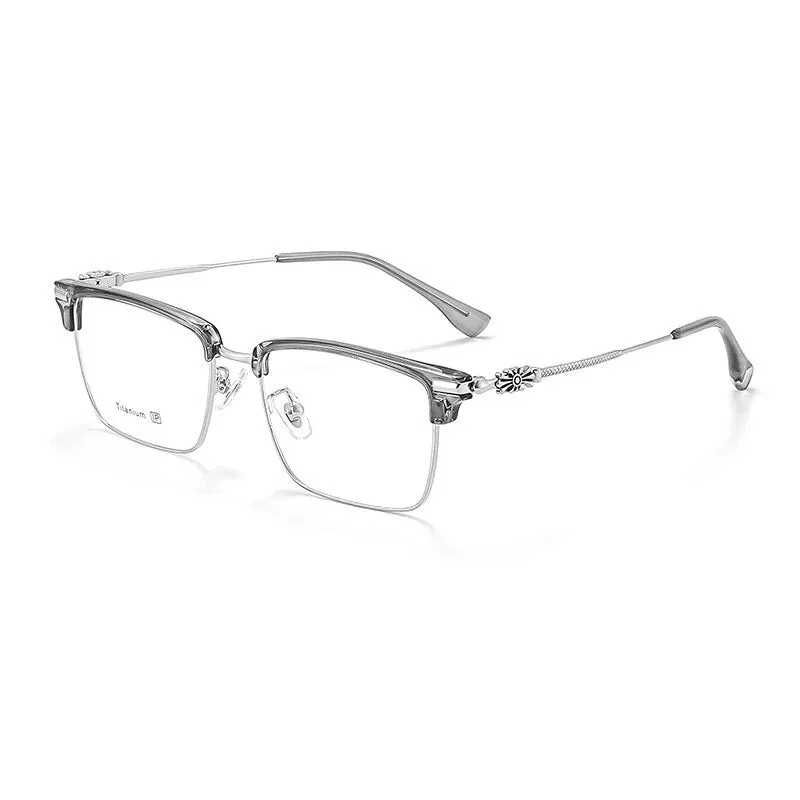 KatKani Unisex Full Rim Square Titanium Eyeglasses 8931