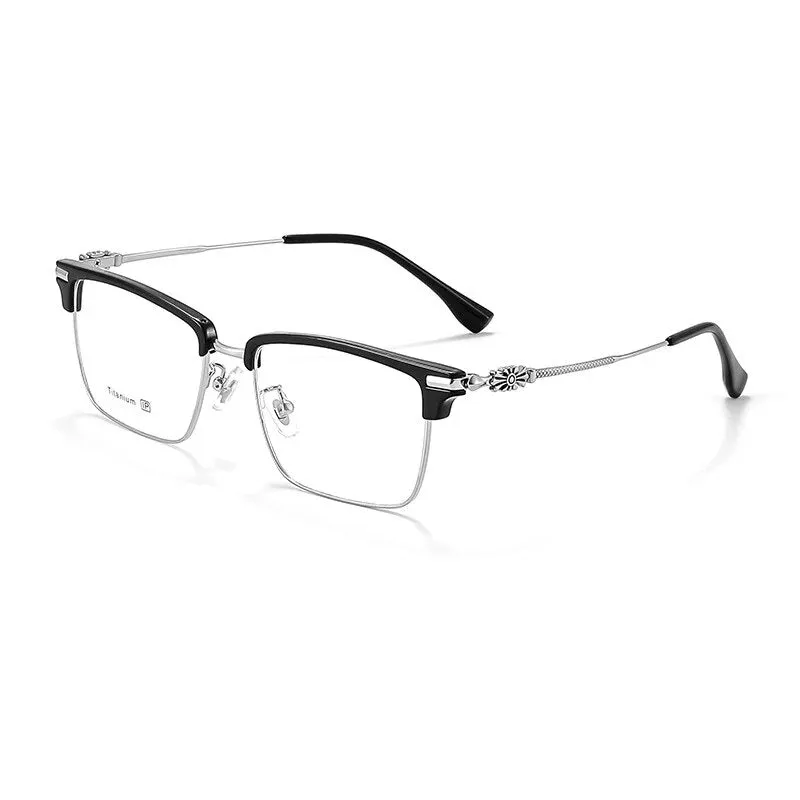 KatKani Unisex Full Rim Square Titanium Eyeglasses 8931