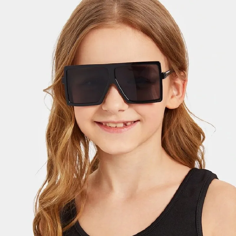 Kids Oversized Retro Square Sunglasses