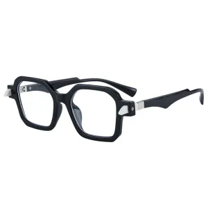 Kocolior Unisex Full Rim Oversized Square Acetate Hyperopic Reading Glasses 5571