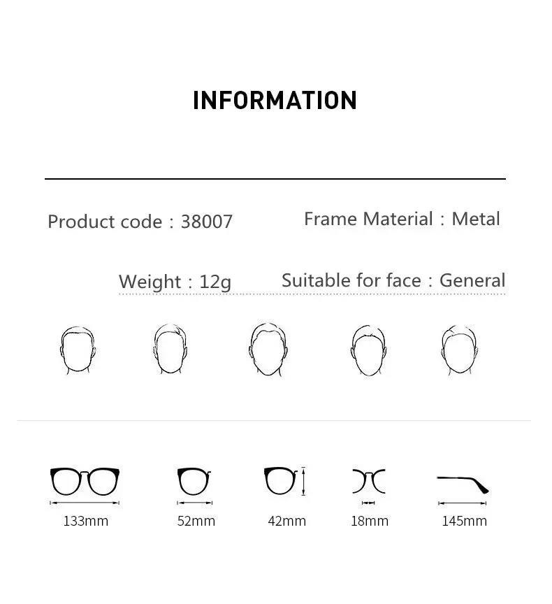 Kocolior Unisex Full Rim Square Acetate Alloy Hyperopic Reading Glasses 38005