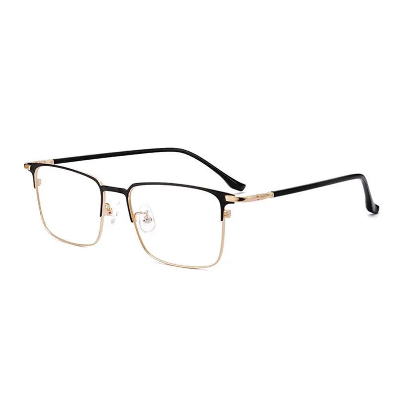 Kocolior Unisex Full Rim Square Alloy Hyperopic Reading Glasses 39143