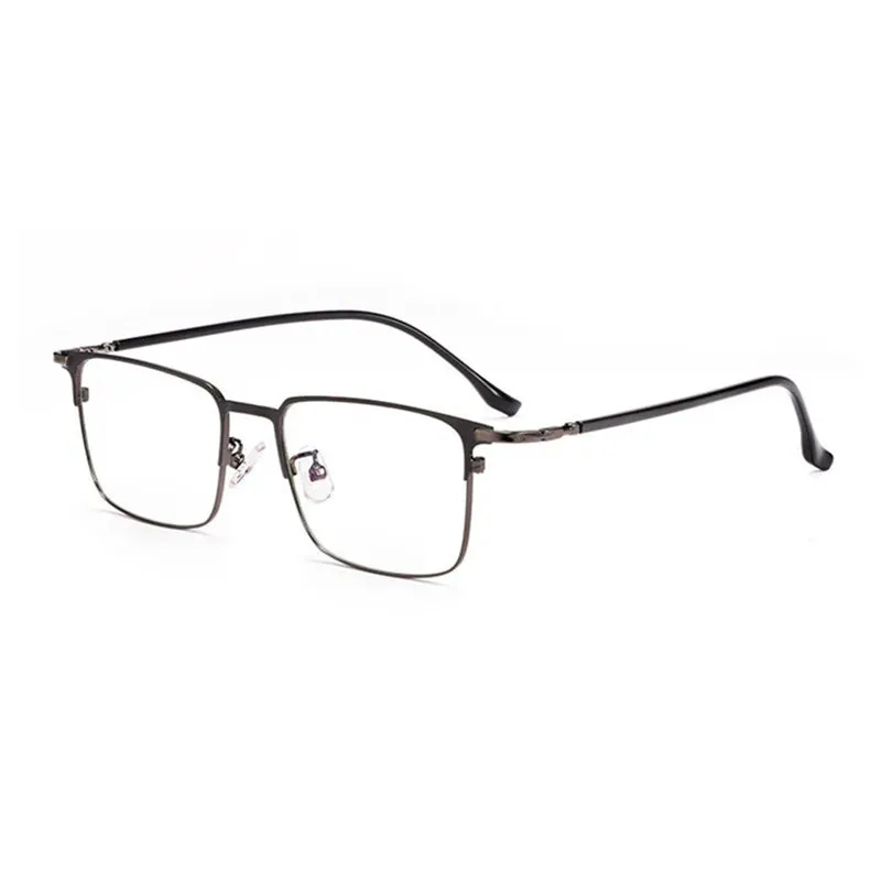 Kocolior Unisex Full Rim Square Alloy Hyperopic Reading Glasses 39143