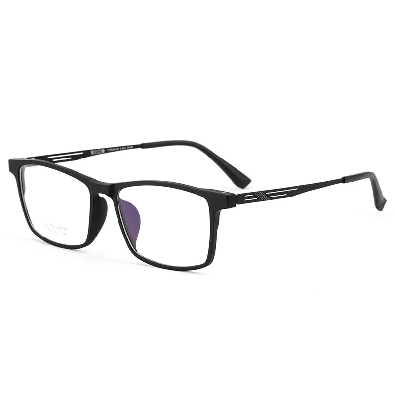 Kocolior Unisex Full Rim Square Titanium Eyeglasses 8883