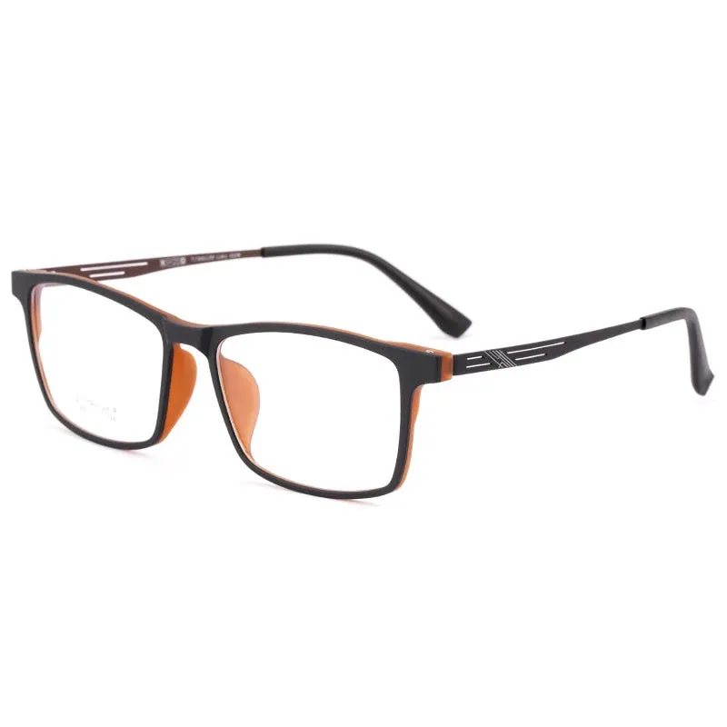 Kocolior Unisex Full Rim Square Titanium Eyeglasses 8883