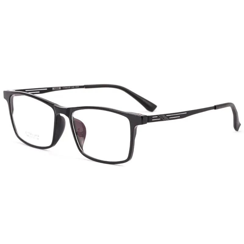 Kocolior Unisex Full Rim Square Titanium Eyeglasses 8883