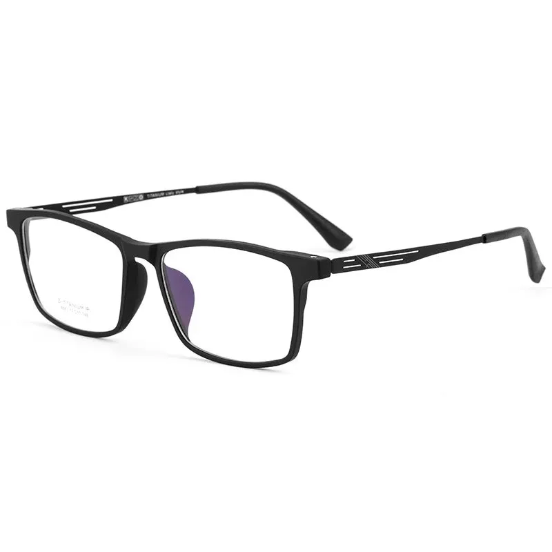 Kocolior Unisex Full Rim Square Titanium Eyeglasses 8883