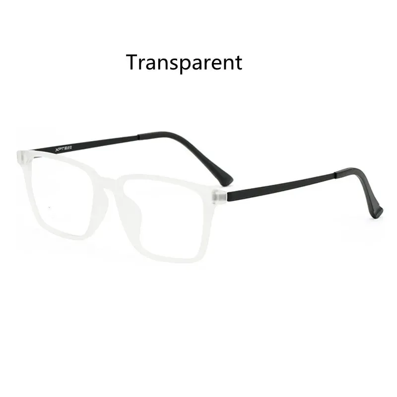 Kocolior Unisex Full Rim Square Tr 90 Titanium Hyperopic Reading Glasses 98221