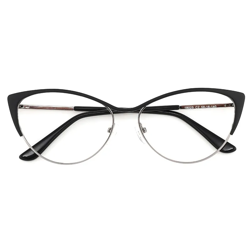 Laoyehui Women's Eyeglasses Cat Eye Reading Glasses 18025