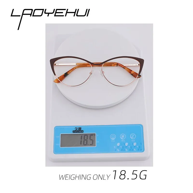 Laoyehui Women's Eyeglasses Cat Eye Reading Glasses 18025