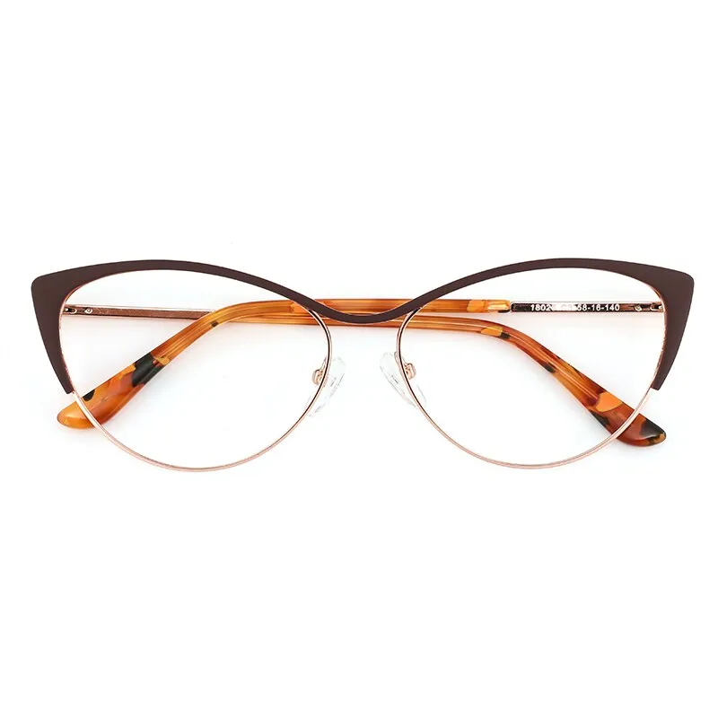 Laoyehui Women's Eyeglasses Cat Eye Reading Glasses 18025