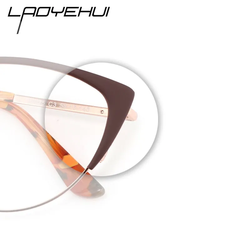 Laoyehui Women's Eyeglasses Cat Eye Reading Glasses 18025