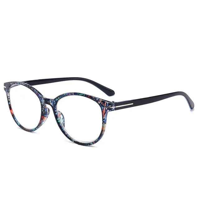 Lonsy Unisex Full Rim Round Square Polycarbonate Reading Glasses F146