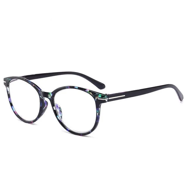 Lonsy Unisex Full Rim Round Square Polycarbonate Reading Glasses F146