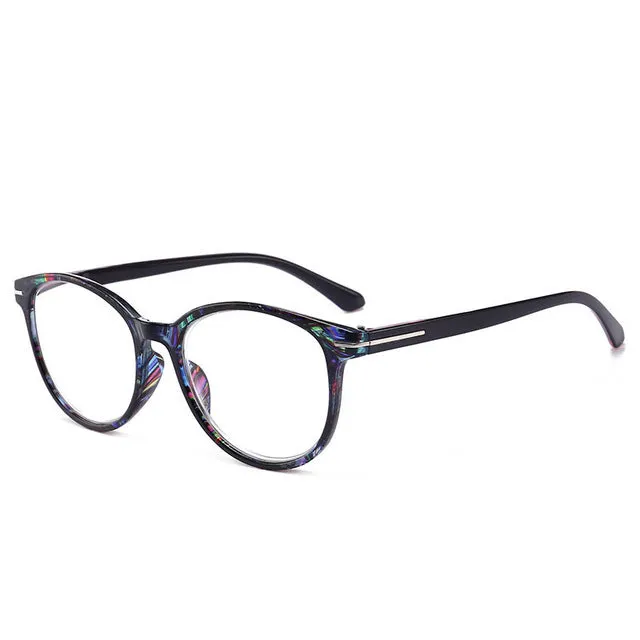 Lonsy Unisex Full Rim Round Square Polycarbonate Reading Glasses F146