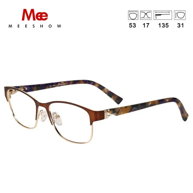 Meeshow Women's Eyeglasses Titanium Alloy 809