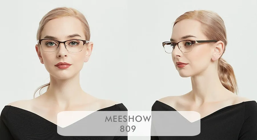 Meeshow Women's Eyeglasses Titanium Alloy 809