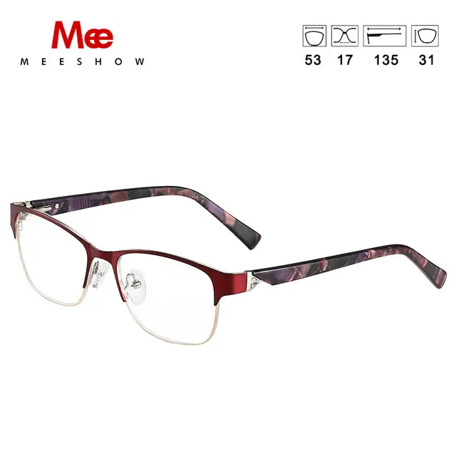 Meeshow Women's Eyeglasses Titanium Alloy 809